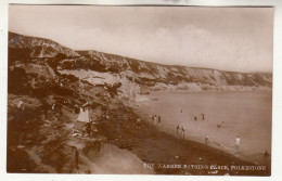 P33. Vintage Postcard. The Warren Bathing Place, Folkestone. Kent. - Folkestone