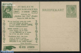 Netherlands 1927 Postcard With Private Printing, Dorus Rijkers 1, Als Een Kunstnaar..., Unused Postal Stationary - Storia Postale