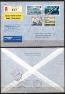 SWITZERLAND STAMPS, 1947 REG. COVER FIRST SPECIAL FLIGHT TO SOUTH AMERICA-BRAZIL - Lettres & Documents