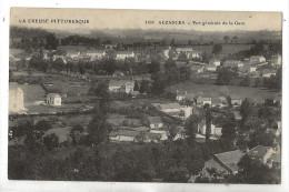 Auzances (23) : Vue Panoramique Du Quartier Pris De La Gare En 1910 PF. - Auzances