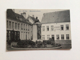 Carte Postale Ancienne (1913) Nivelles Monument De Burlet - Nivelles