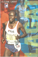 ATHLETISME - COURSE A PIED - PUB FILA - PHOTO DU KEYNIAN ELIJAH LAGAT - VAINQUEUR DU MARATHON DE BERLIN 97 - Athletics