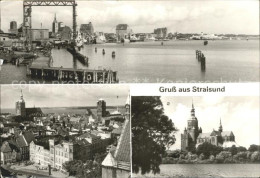 72328809 Stralsund Mecklenburg Vorpommern Ruegendammbruecke Uebersicht Marienkir - Stralsund