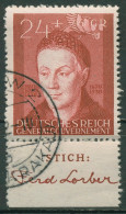 Generalgouvernement 1942 Mit Stechernamen 97 Gestempelt, Rand Gefaltet - Ocupación 1938 – 45