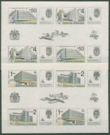 Tschechoslowakei 1988 PRAGA Moderne Bauwerke Block 85/86 Postfrisch (C62836) - Blocs-feuillets