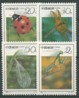 China 1992 Insekten Marienkäfer Florfliege Libelle 2426/29 Postfrisch - Nuevos