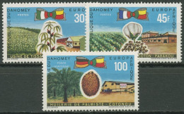 Dahomey 1969 EUROPAFRIQUE Baumwolle Hanf Palmöl 390/92 Postfrisch - Benin – Dahomey (1960-...)