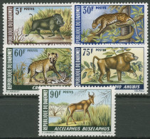 Dahomey 1969 Tierreservat Hyäne Pavian Leopard 369/73 Postfrisch - Benin – Dahomey (1960-...)