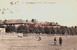 CPA LE CREUSOT - SAONE ET LOIRE - ECOLE DES MOINEAUX - Le Creusot