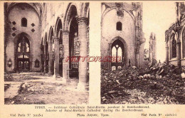 CPA YPRES - GUERRE 1914-18 - INTERIEUR CATHEDRALE SAINT MARTIN - Ieper
