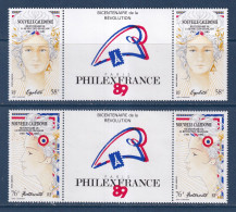 Nouvelle Calédonie - YT PA N° 261 A Et 262 A ** - Neuf Sans Charnière - Poste Aérienne - 1989 - Unused Stamps