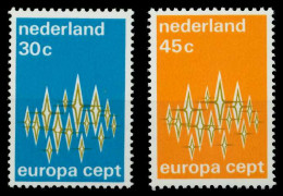 NIEDERLANDE 1972 Nr 987-988 Postfrisch SAC2BB6 - Neufs