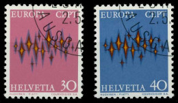 SCHWEIZ 1972 Nr 969-970 Gestempelt X0403A2 - Oblitérés