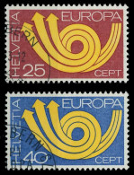 SCHWEIZ 1973 Nr 994-995 Gestempelt X04071E - Used Stamps