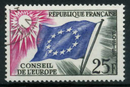 FRANKREICH DIENSTMARKEN EUROPARAT Nr 4 Gestempelt X05F852 - Used