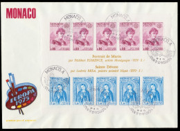 MONACO Block 8 BRIEF FDC X071732 - Blocks & Kleinbögen