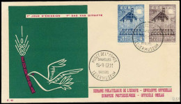 BELGIEN 1957 Nr 1070-1071 BRIEF FDC X08949E - Cartas & Documentos