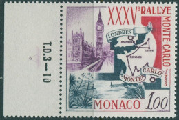Monaco 1966 SG845 1f Monte Carlo Rally MNH - Altri & Non Classificati