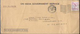 England Paddington Cover Mailed To Germany 1958. The High Commission Of India - Lettres & Documents