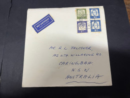 7-7-2024 (24) Germany Letter Posted To Australia (1965 ?) 14,5 X 14,5 Cm - Lettres & Documents