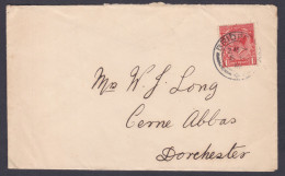 GB Great Britain 1918 Used Cover To Cerne Abbas, Dorchester, King George V Stamp - Covers & Documents