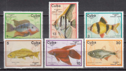 Cuba 1977 - Fishes, Mi-Nr. 2202/07, MNH** - Nuovi