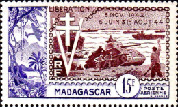 Madagascar Avion N** Yv:74 Mi:422 Libération - Airmail