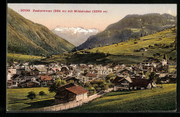 AK Zweisimmen, Ortsansicht Mit Wildstrubel  - Zweisimmen