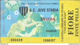 Bl42 Biglietto Calcio Ticket  Juve Stabia - Savoia 1996-97 - Toegangskaarten