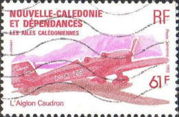 Nle-Calédonie Avion Obl Yv:231 Mi:719 Les Ailes Calédoniennes L'Aiglon Caudon (Lign.Ondulées) - Oblitérés