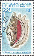 Nle-Calédonie Avion Obl Yv:113 Mi:496 Strombus Sinuatus Humphrey (TB Cachet Rond) - Used Stamps