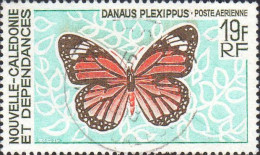 Nle-Calédonie Avion Obl Yv: 92 Mi:442 Danaus Plexippus (TB Cachet Rond) - Usati