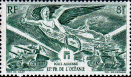 Océanie Avion N** Yv:19 Mi:206 Anniversaire De La Victoire - Aéreo