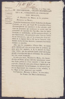 Avis Du Gouverneur Du Brabant (Comte De Mercy-Argenteau) Aux Maires De La Province - Bruxxeles 30 Mars 1816 - Concerne L - Decrees & Laws