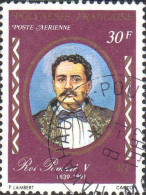 Polynésie Avion Obl Yv:109 Mi:215 Roi Pomaré V (TB Cachet Rond) - Used Stamps