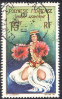 Polynésie Avion Obl Yv:  7 Mi:35 Danseuse (Beau Cachet Rond) - Used Stamps