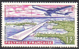 Polynésie Avion Obl Yv:  5 Mi:19 Aérodrome De Papeete Faaa (TB Cachet Rond) - Oblitérés