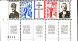 Réunion Poste N** Yv:403A Mi:481Sta Hommage Au General De Gaulle Bas De Feuille - Unused Stamps