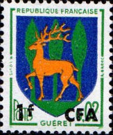Réunion Poste N** Yv:342 Mi:432 Armoiries De Guéret (Dent 1 Peu Courte) - Unused Stamps