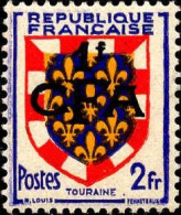 Réunion Poste N* Yv:288 Mi:338 Armoiries De Touraine (Trace De Charnière) - Nuevos