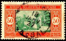 Sénégal Poste Obl Yv: 82 Mi:82 Marché Indigène (TB Cachet Rond) - Oblitérés