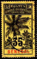Sénégal Poste Obl Yv: 39 Mi:39 Palmiers (TB Cachet Rond) - Used Stamps
