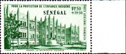 Sénégal Avion N** Yv:18 Mi:201 Dakar La Maternité Bord De Feuille - Airmail