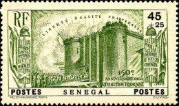 Sénégal Poste N* Yv:155/159 150.Anniversaire De La Révolution Française (Trace De Charnière) - Neufs