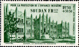 Soudan Avion N** Yv: 6 Mi:137 Dakar La Maternité - Unused Stamps