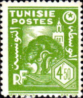 Tunisie Poste N** Yv:262 Mi:274 Minaret & Olivier 21x27 (Petit Pt De Rouille) - Ongebruikt