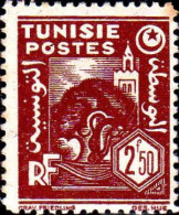 Tunisie Poste N** Yv:259 Mi:271 Minaret & Olivier 21x27 (Petit Pt De Rouille) - Neufs