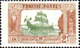 Tunisie Poste N** Yv: 40 Mi:42 Galère Carthaginoise (Petit Def.gomme) - Unused Stamps