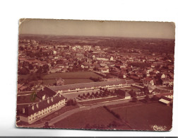 CPM PHOTO DPT 65 LANNEMEZAN , VUE GENERALE , AU 1er PLAN, L ECOLE MATERNELLE En 1967! - Lannemezan