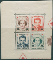 Monaco 1951 SG458 Red Cross Ovpts Block MS MNH - Altri & Non Classificati